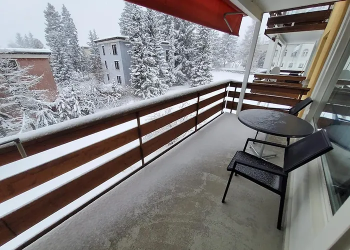 Apartament Helle 2 Schlafzimmer In - Grosszuegig, Zentral Und Ruhig Gelegen Davos